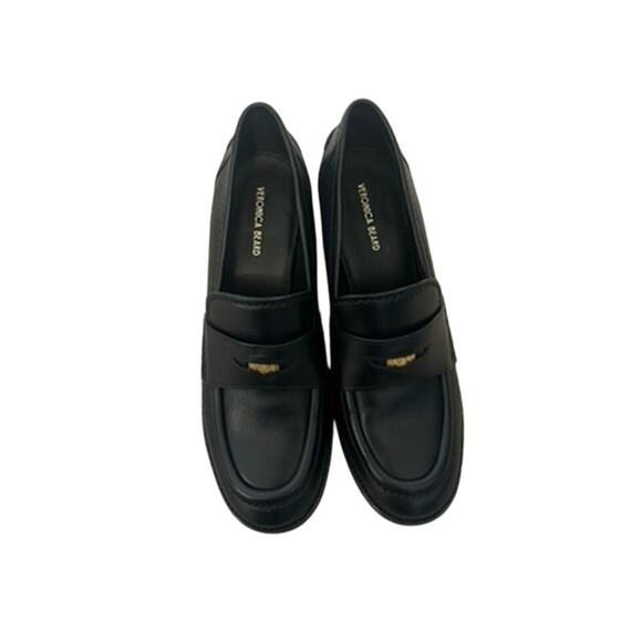 Veronica Beard Penny 70MM Leather Loafer Pumps - Picture 4 of 9
